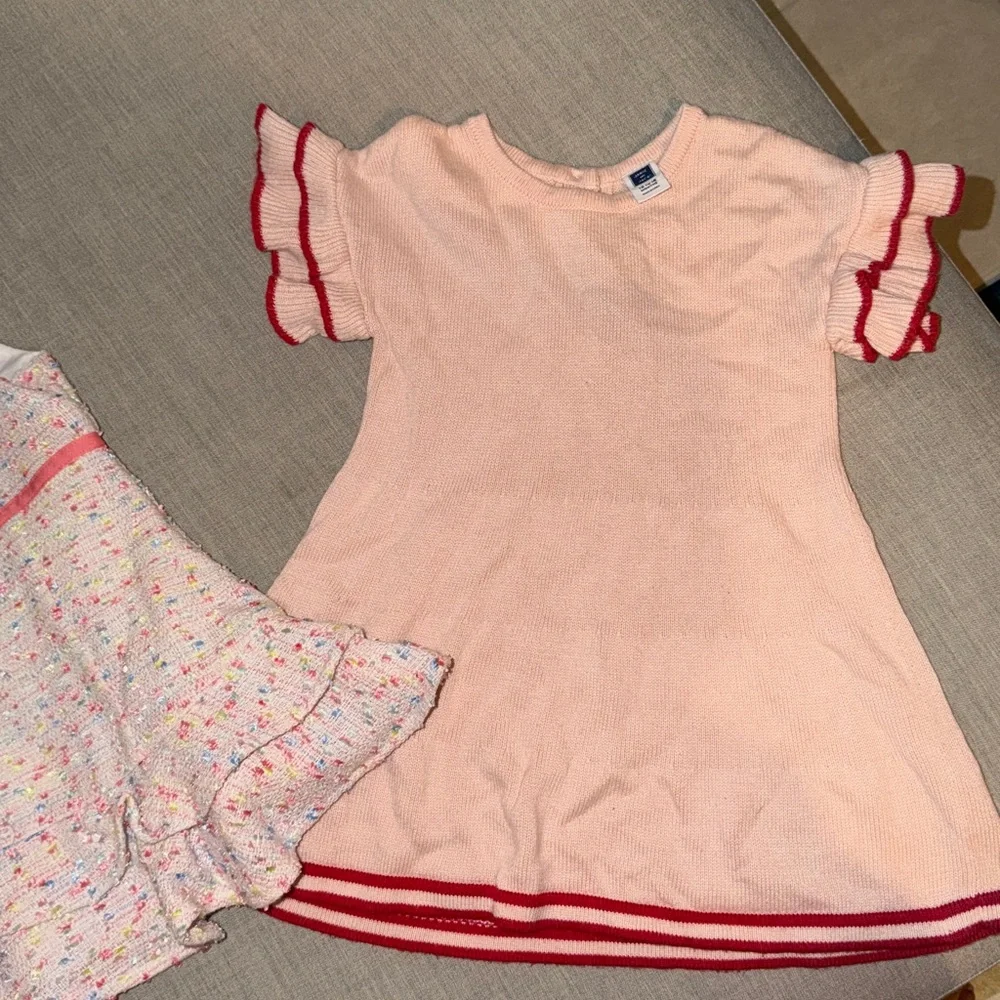 Janie and Jack Pink and Red Ruffle Dresses - Picture 5 of 6